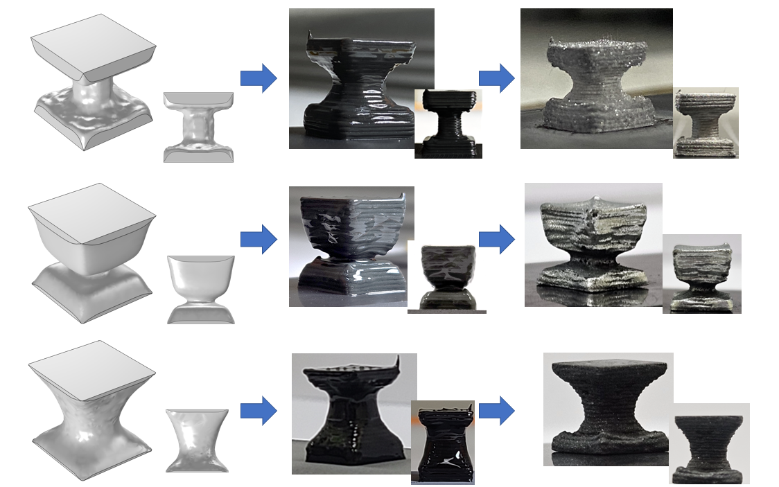 Topology optimized TE legs